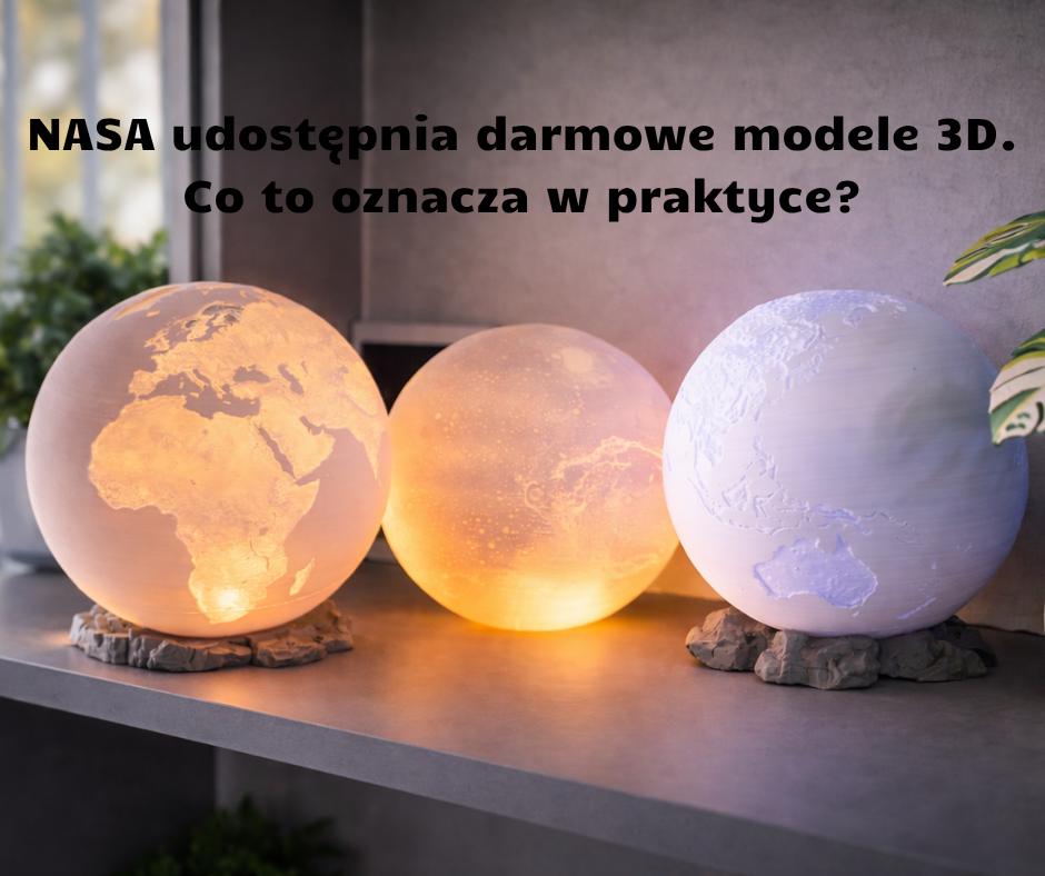 NASA udostępnia darmowe modele 3D. Co to oznacza w praktyce?