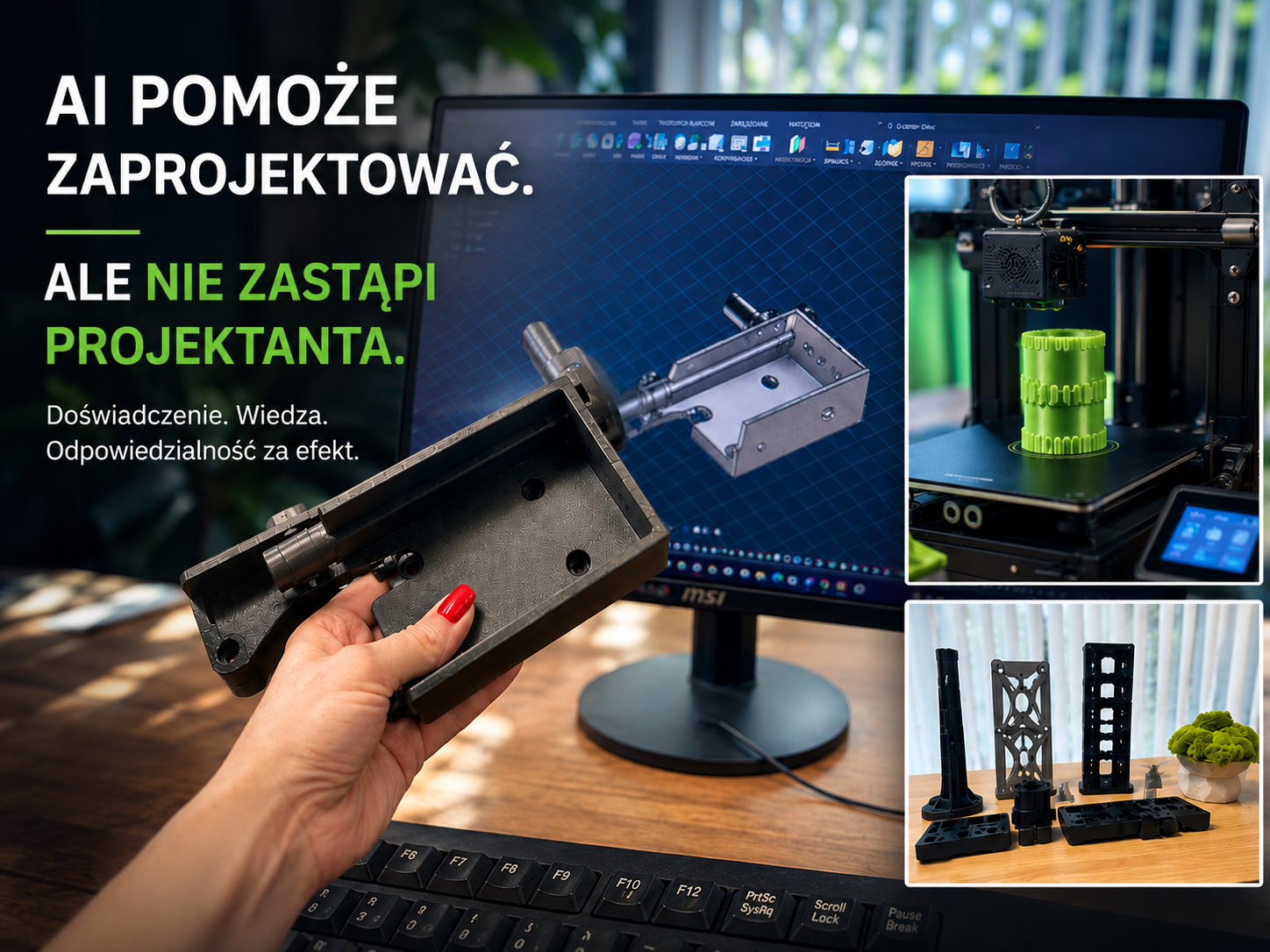 AI potrafi wygenerować odpowiedź. Ale nie potrafi wziąć odpowiedzialności za rozwiązanie.