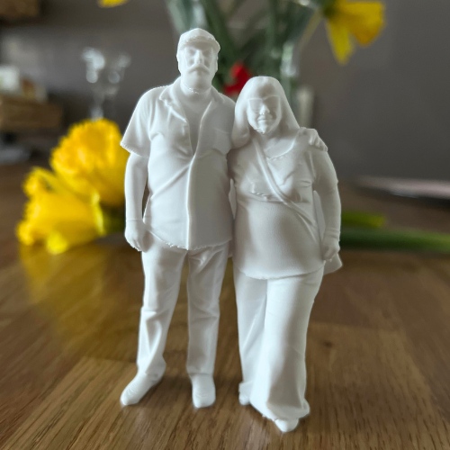 Figurka 3D ze zdjęcia 15 cm - dwie osoby, personalizowana statuetka