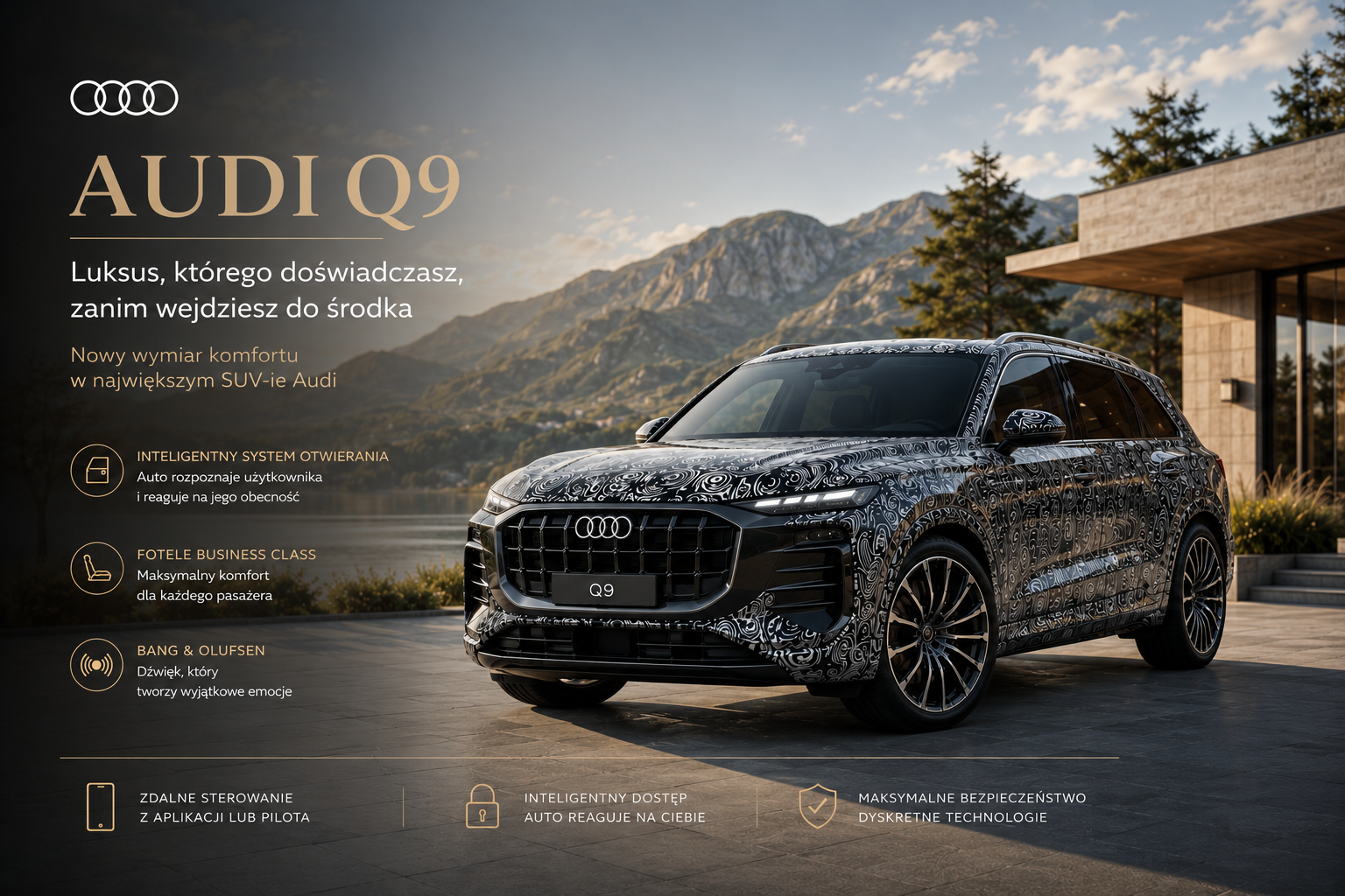 Audi Q9 ma zmienić pojęcie luksusu. Nawet klamki ...