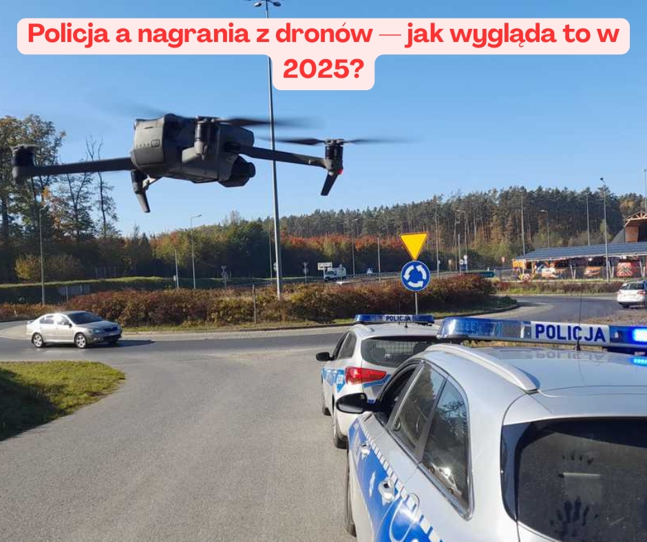 Policja a nagrania z dronów — jak wygląda to w 2025?