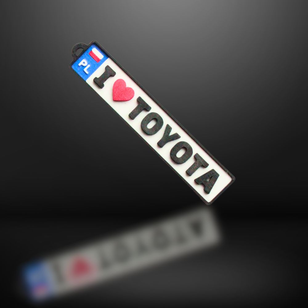 Brelok I Love FORD tablica samochodowa