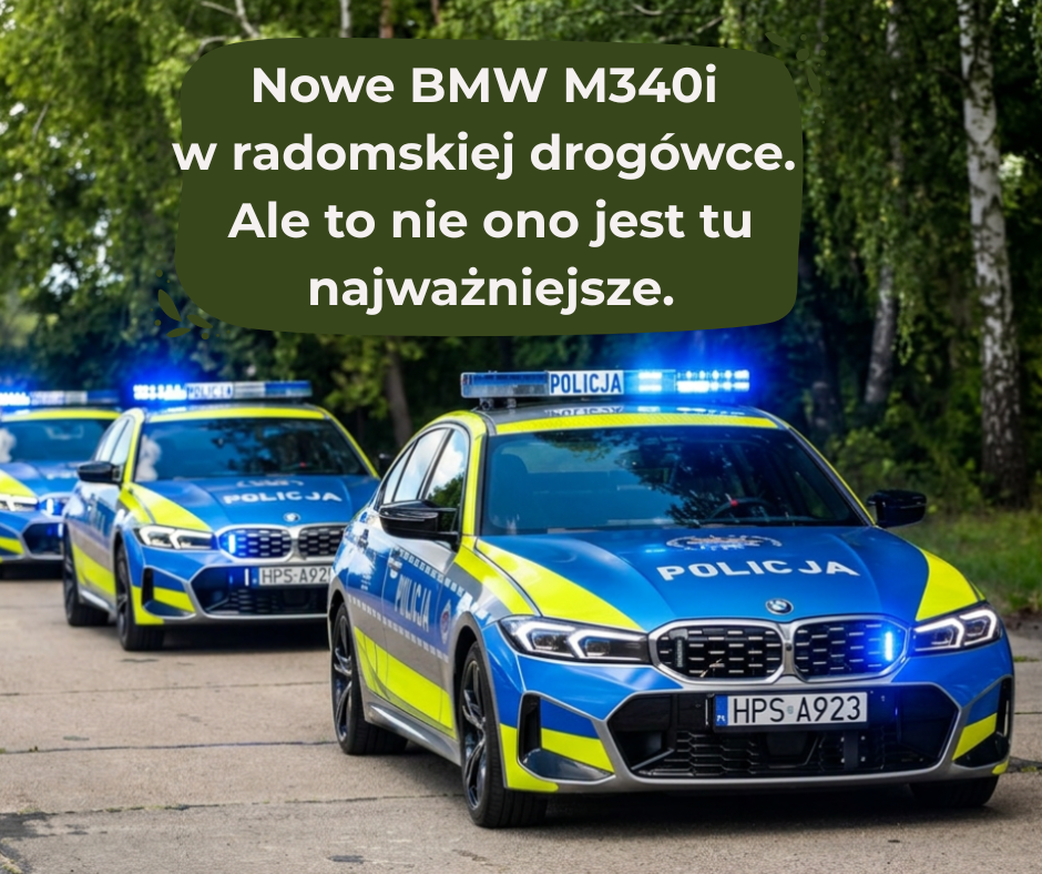 BMW M340i xDrive trafiło do Radomia. Mazowiecka drogówka dostała też nowe mierniki prędkości
