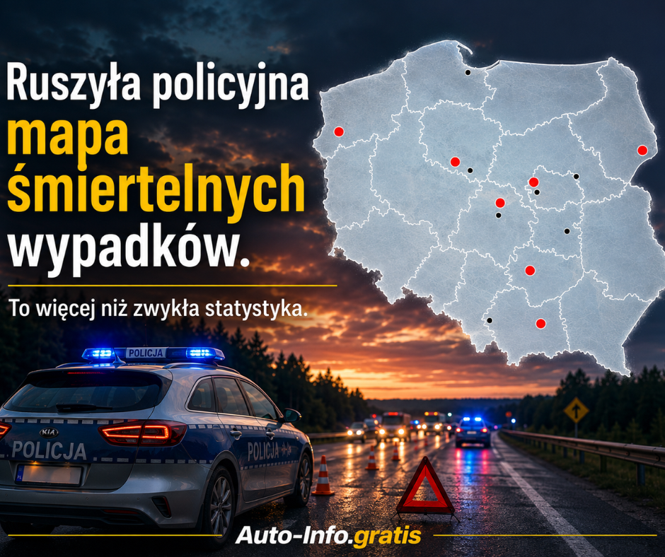 Ruszyła policyjna mapa śmiertelnych wypadków. To więcej niż zwykła statystyka.