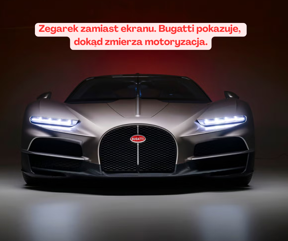 Zegarek zamiast ekranu. Bugatti pokazuje, dokąd zmierza ...