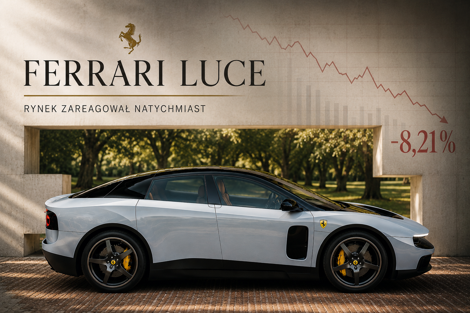 Nowe Ferrari wywołało burzę. Akcje poleciały w dół.