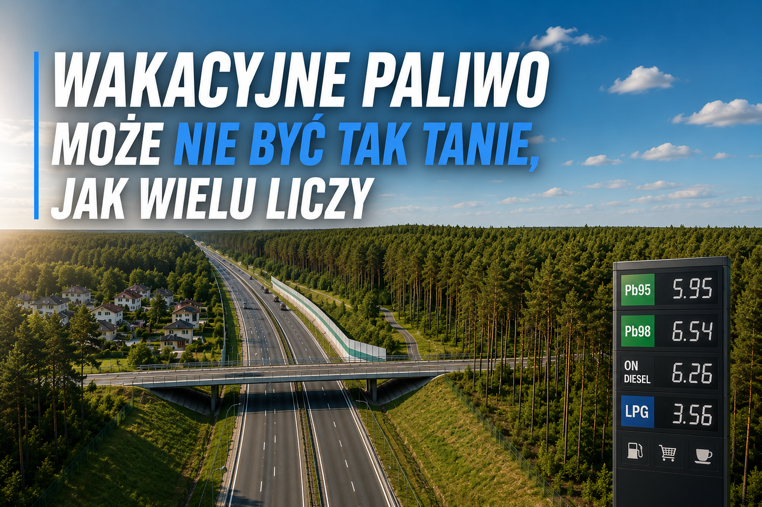 Wakacyjne paliwo może nie być tak tanie, jak wielu liczy.