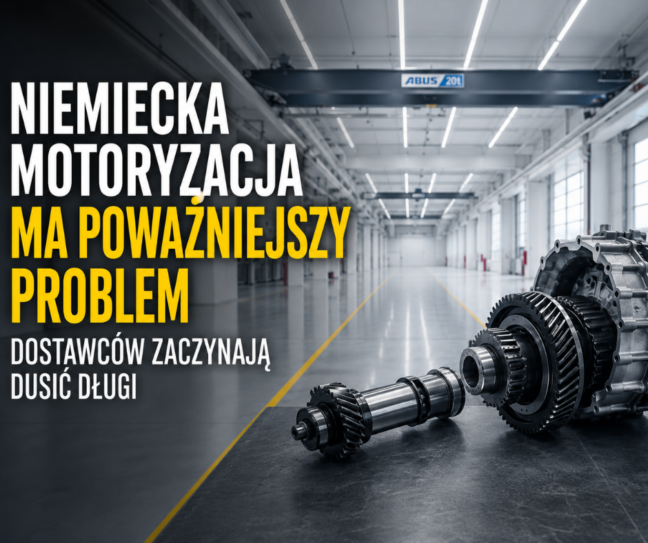 Niemiecka motoryzacja ma problem większy niż słabsza sprzedaż. Dostawców zaczynają dusić długi.