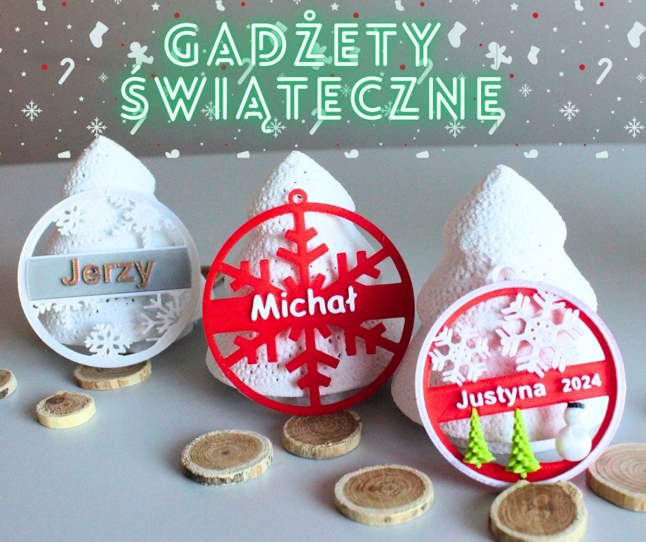 Personalizowane ozdoby Świąteczne, bombki, choinki