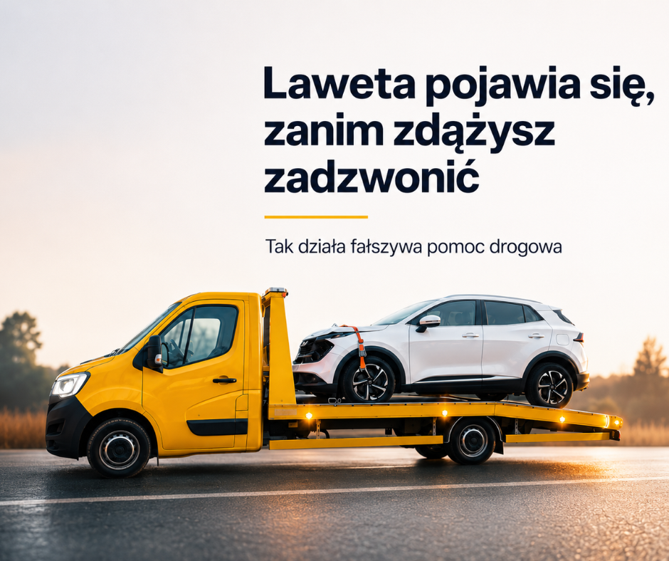 Fałszywa pomoc drogowa poluje na kierowców. Zanim oddasz kluczyki, sprawdź jedną rzecz.