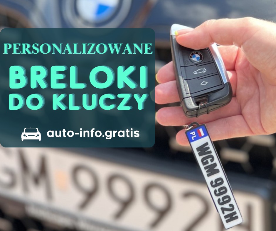 Personalizowane breloki inspirowane tablicami rejestracyjnymi
