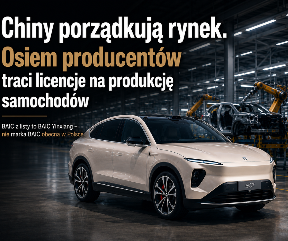 Chiny właśnie zamknęły rozdział ośmiu marek. To początek największej selekcji w światowej motoryzacji?