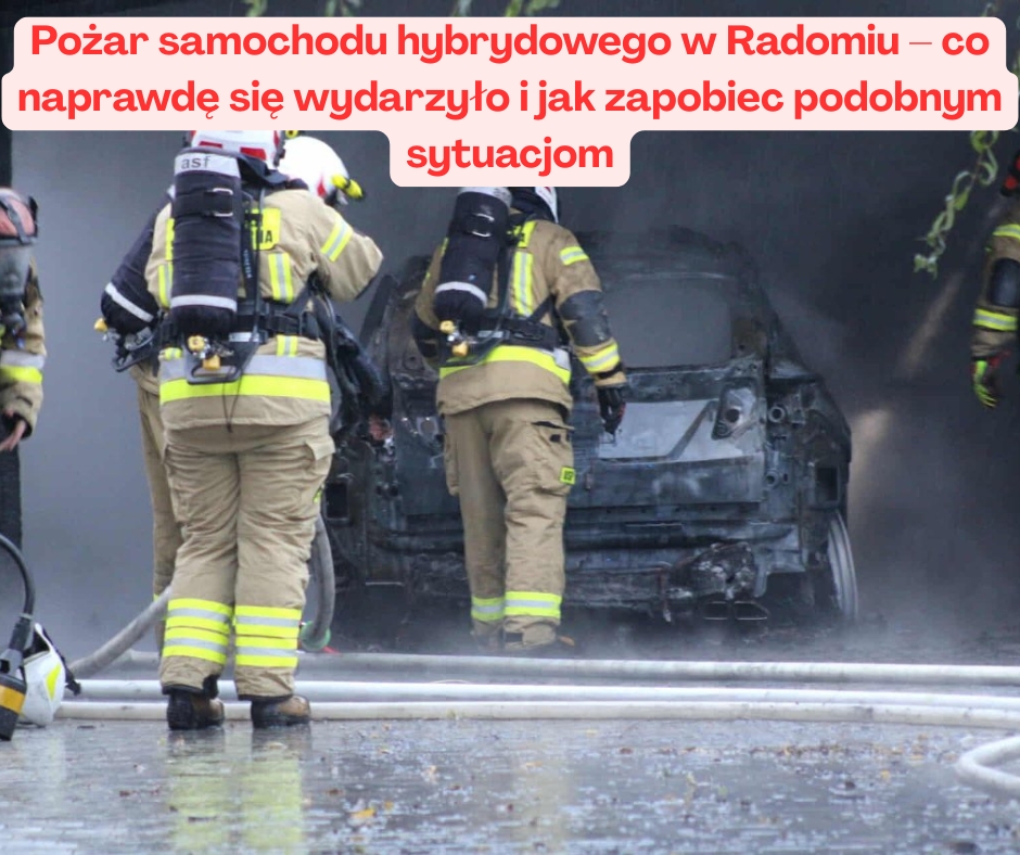 Pożar samochodu hybrydowego w Radomiu – co naprawdę się wydarzyło i jak zapobiec podobnym sytuacjom