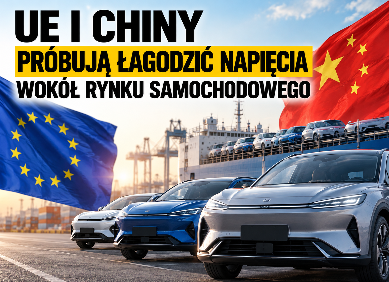 UE i Chiny próbują łagodzić napięcia wokół rynku samochodowego. Co to oznacza dla kierowców?