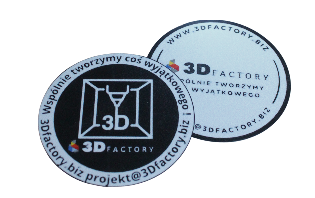 Darmowy projekt podkładki pod kubek, szklankę z logo Twojej firmy
