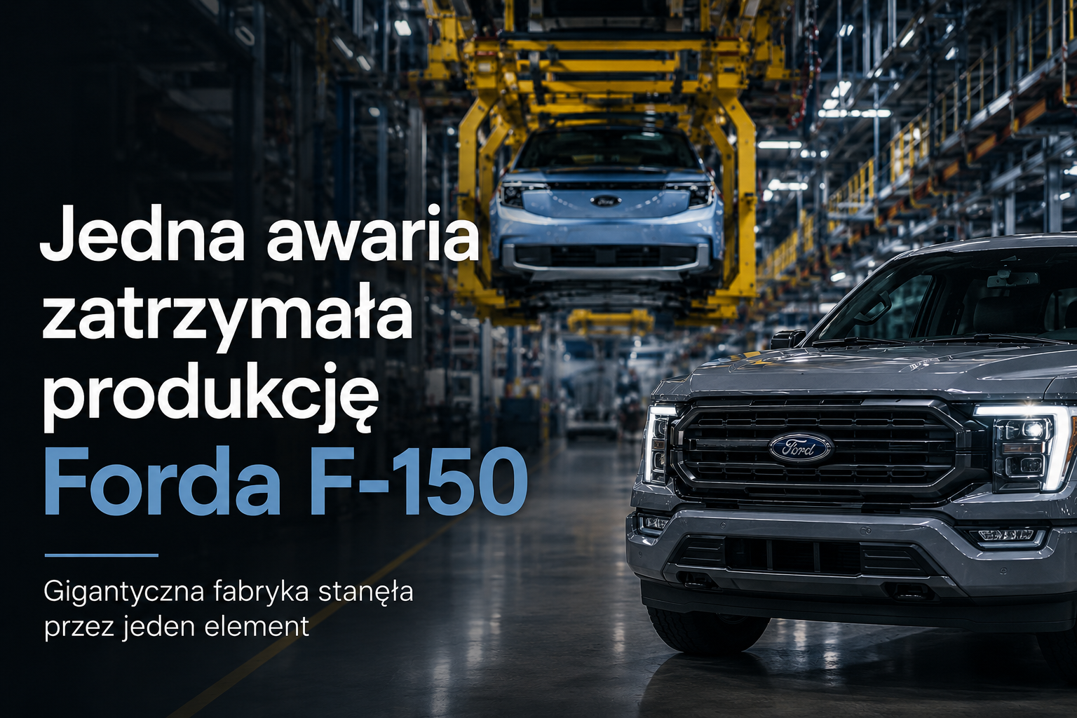 Jedna awaria zatrzymała produkcję Forda F-150. Problemem nie była elektronika.