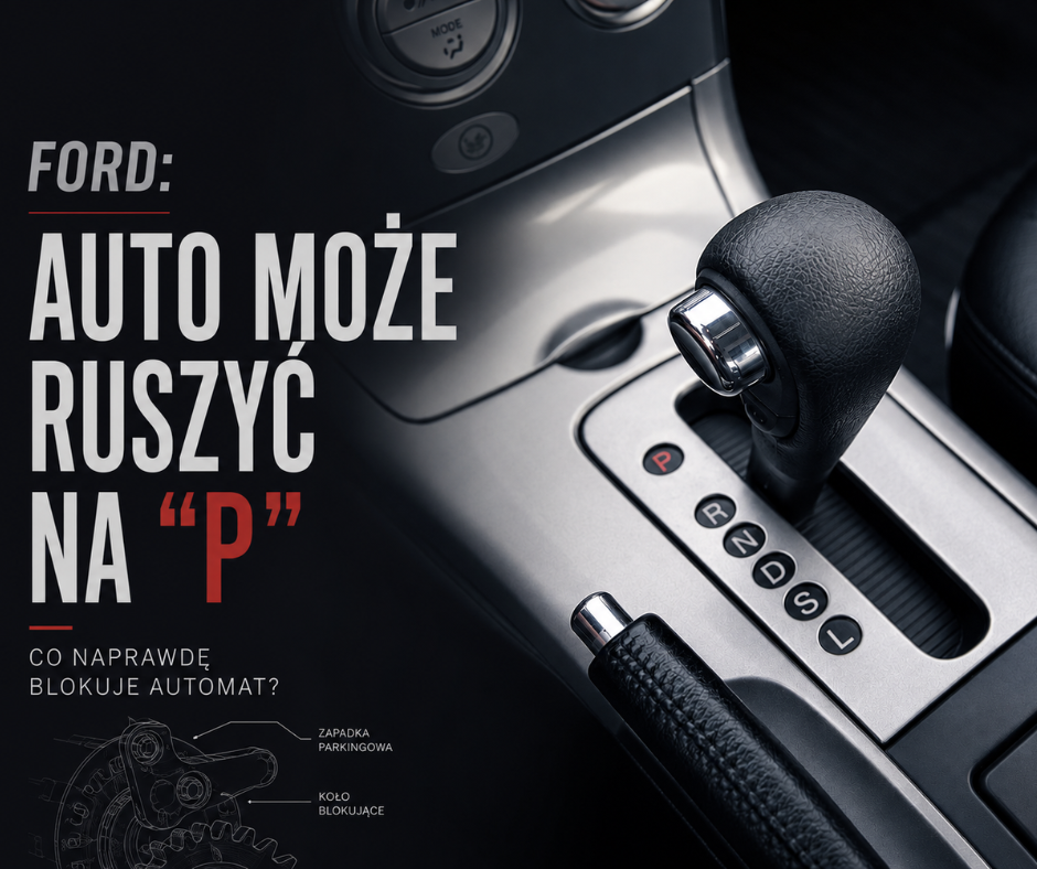 Ford wycofuje ponad 741 tys. aut. Pozycja „P” nie zawsze zatrzyma samochód.