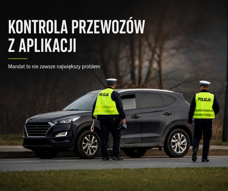Zatrzymują samochód z aplikacji. Po kilku minutach może się okazać, że mandat jest najmniejszym problemem.