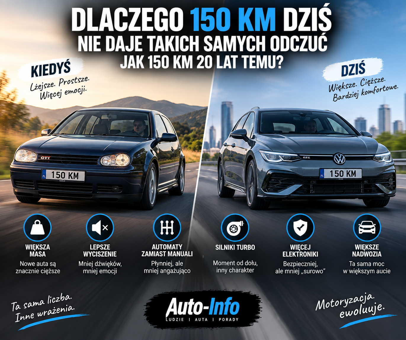 Dlaczego 150 KM dziś nie daje takich samych odczuć jak 150 KM 20 lat temu?