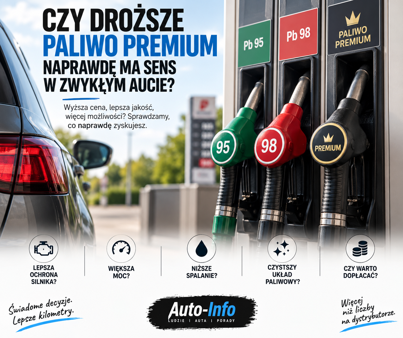 Czy droższe paliwo premium naprawdę ma sens w zwykłym aucie?