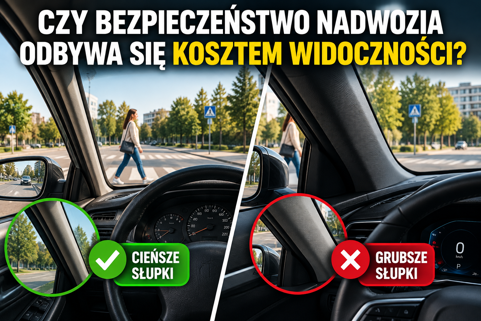 Czy bezpieczeństwo nadwozia odbywa się kosztem widoczności?