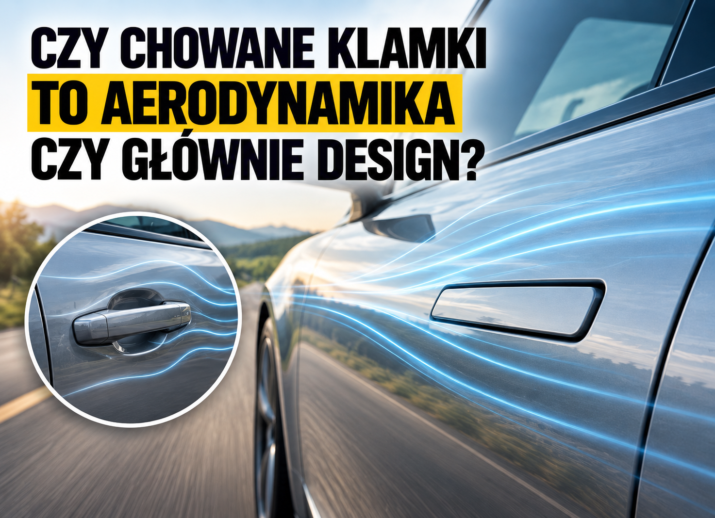 Czy chowane klamki to aerodynamika czy głównie design?