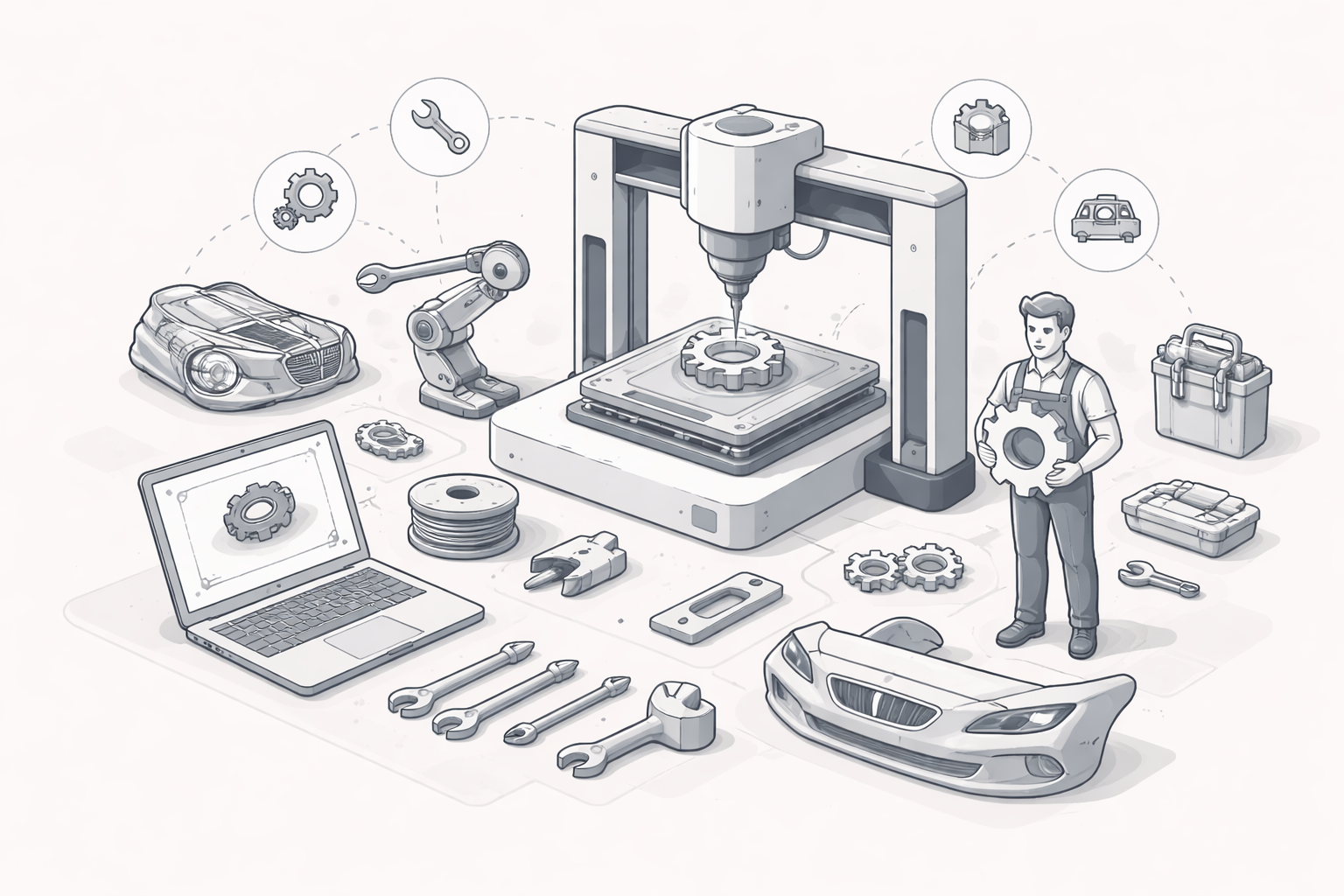 „Czy druk 3D zabierze pracę serwisom i producentom części? Nadchodzi cicha rewolucja napraw”