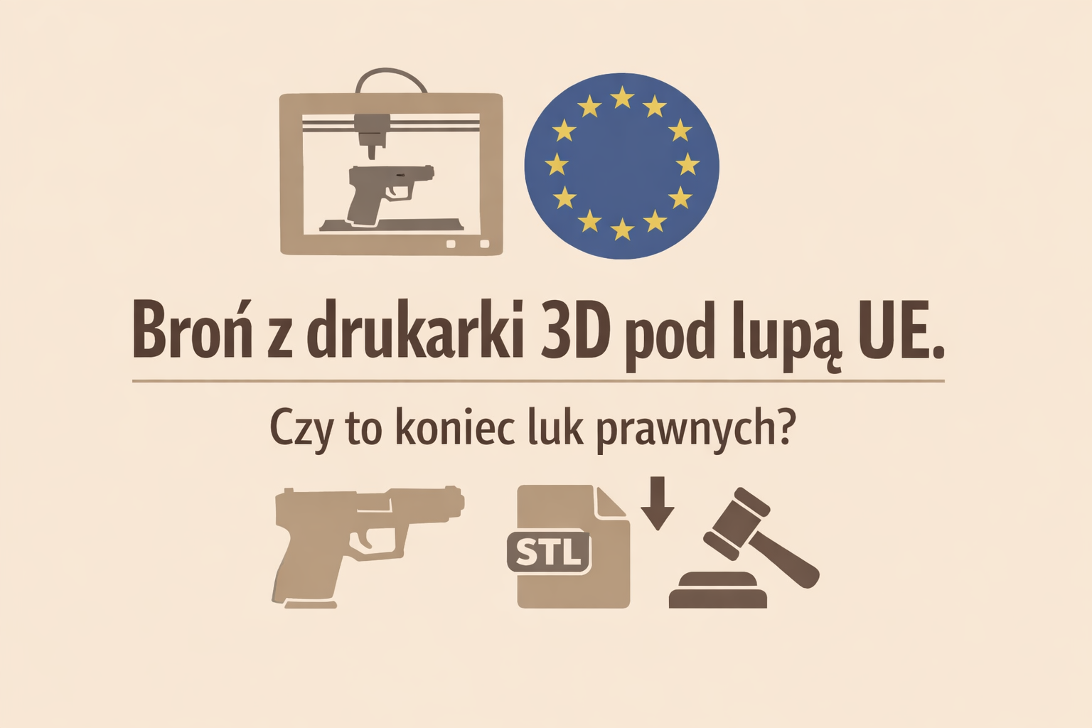 Broń z drukarki 3D pod lupą UE. Czy to koniec luk prawnych?