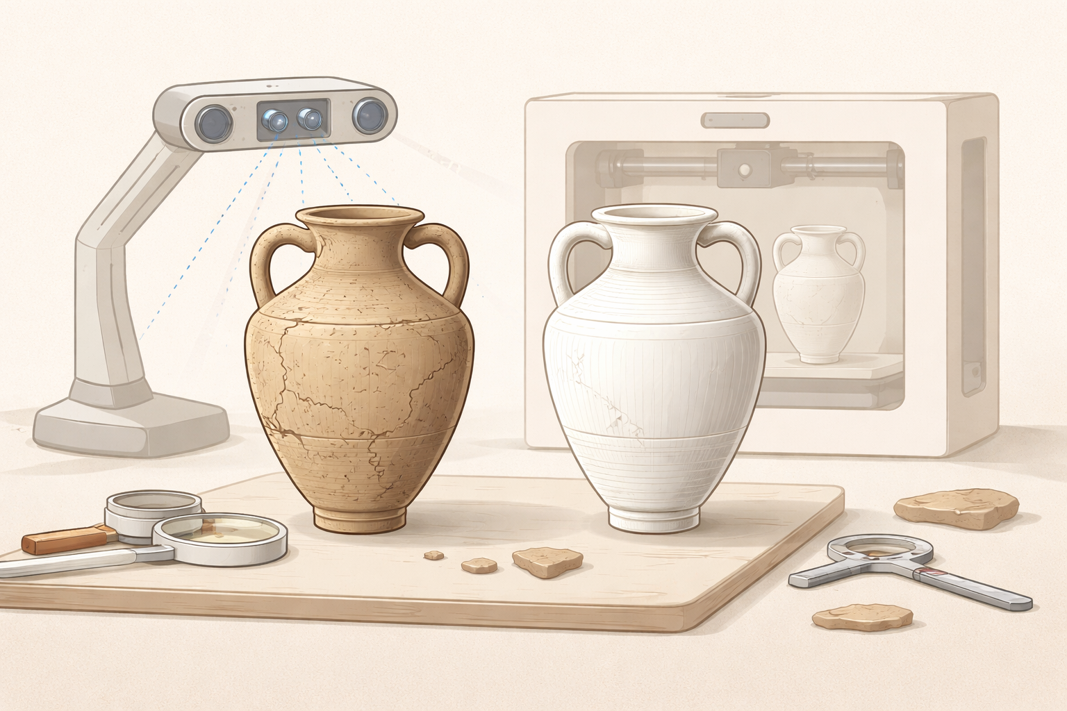 Druk 3D w archeologii - jak technologia pomaga odkrywać przeszłość