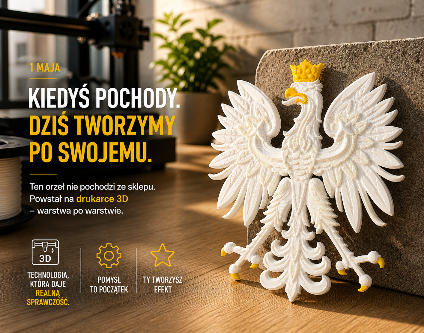 Kiedyś pochody. Dziś tworzymy po swojemu - druk 3D w nowej odsłonie