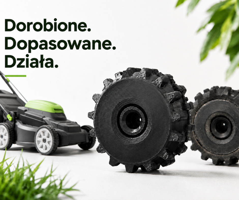 Nie wyrzucaj kosiarki przez jedno koło.