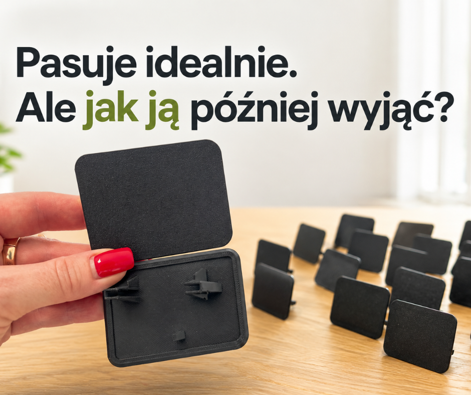 Pasuje idealnie. Tylko czy ktoś pomyślał, jak później ją wyjąć?