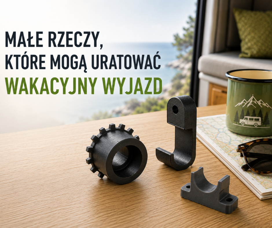 Małe rzeczy, które mogą uratować wakacyjny wyjazd. Co można wykonać w druku 3D?