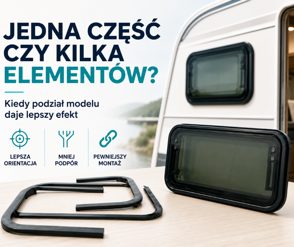 Jedna część czy kilka elementów? Kiedy dzielenie modelu daje lepszy efekt.