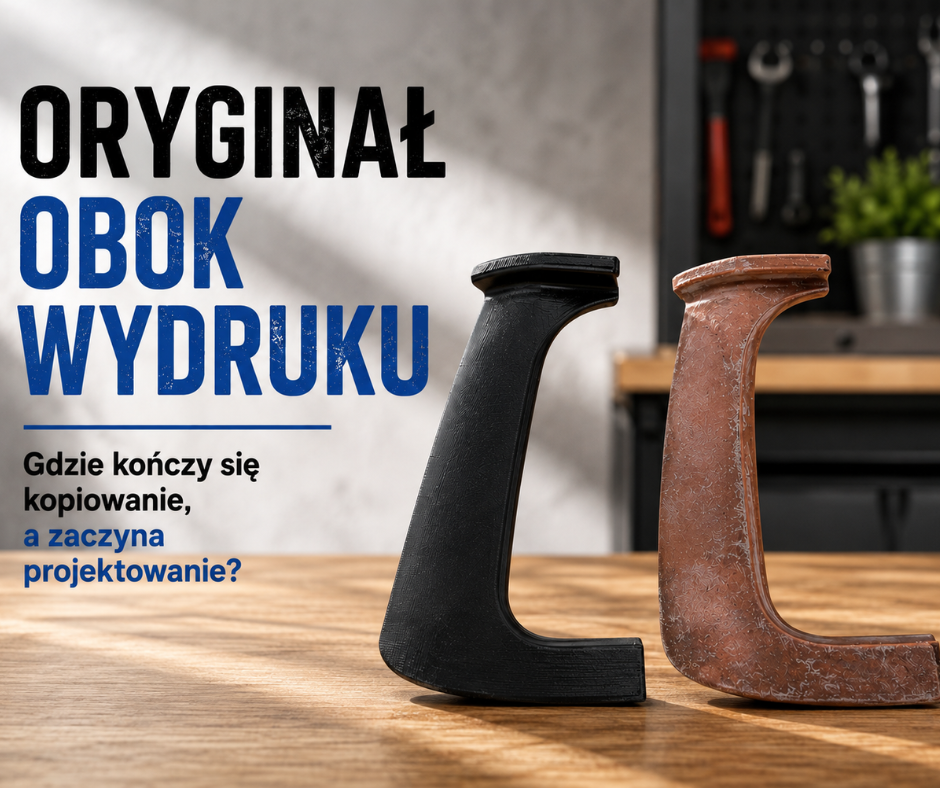 Oryginał obok wydruku. Gdzie kończy się kopiowanie, a zaczyna projektowanie?