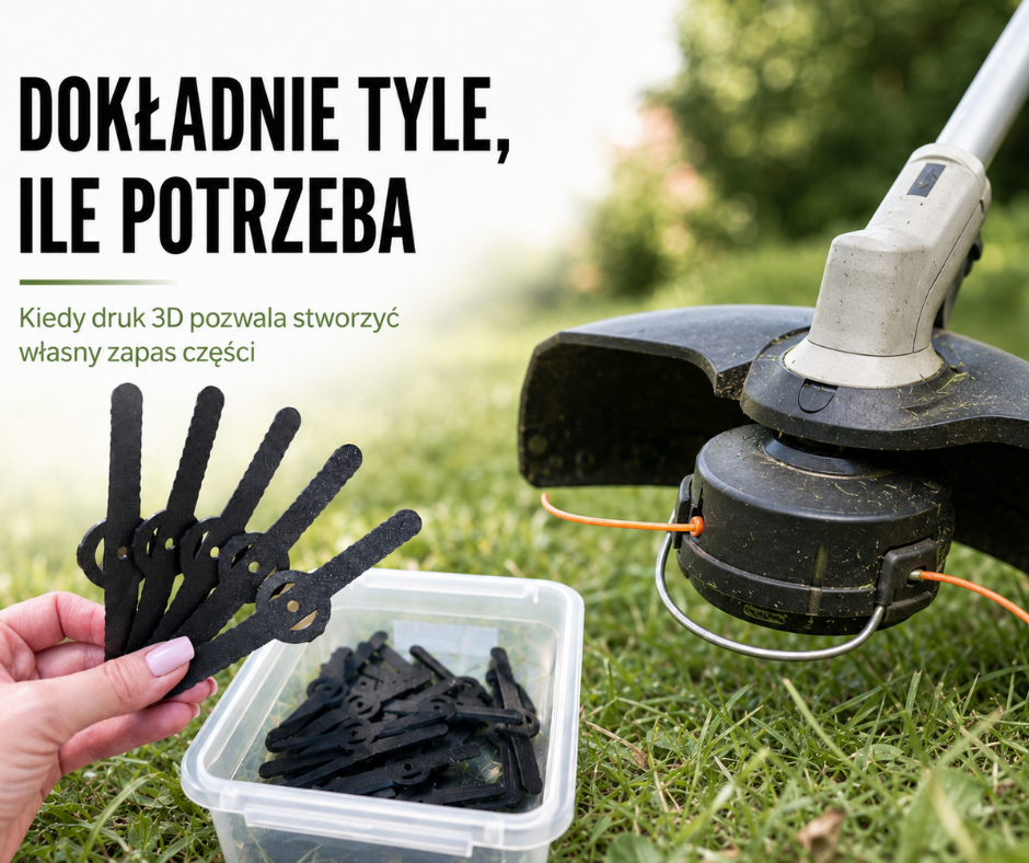 Dokładnie tyle, ile potrzeba. Kiedy druk 3D pozwala stworzyć własny zapas części.
