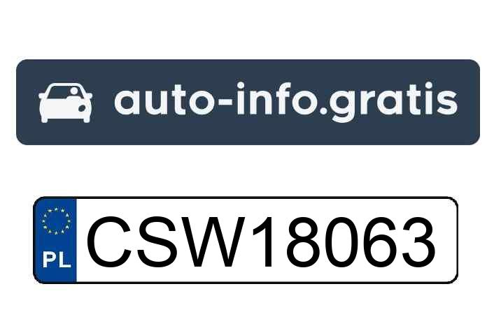 Skradziono pojazd o numerach rejestracyjnych CSW18063