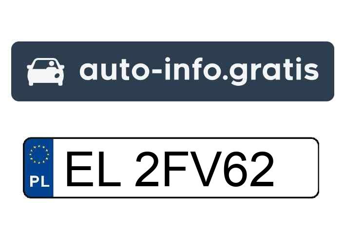 Skradziono pojazd o numerach rejestracyjnych EL2FV62