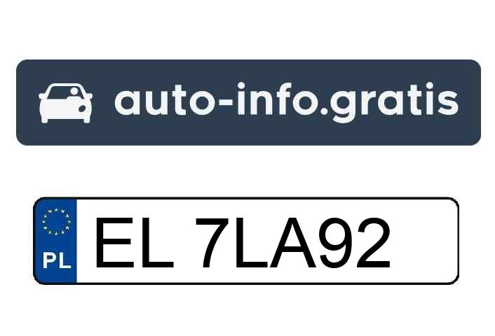 Skradziono pojazd o numerach rejestracyjnych EL7LA92