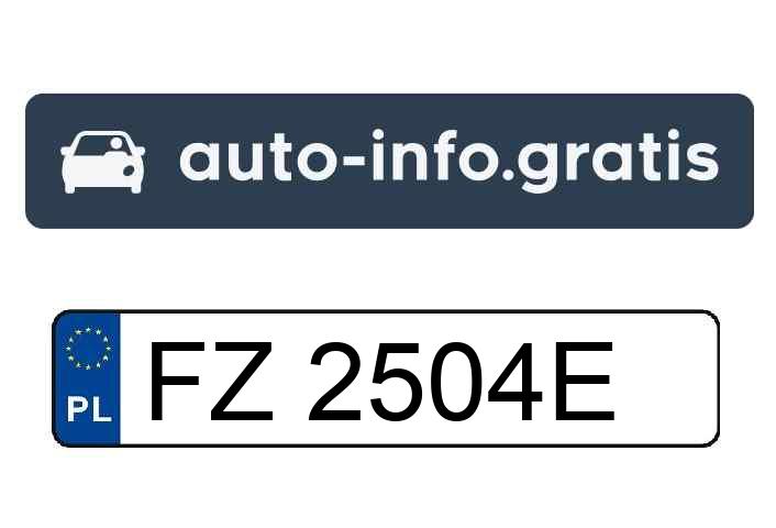 Skradziono pojazd o numerach rejestracyjnych FZ2504E