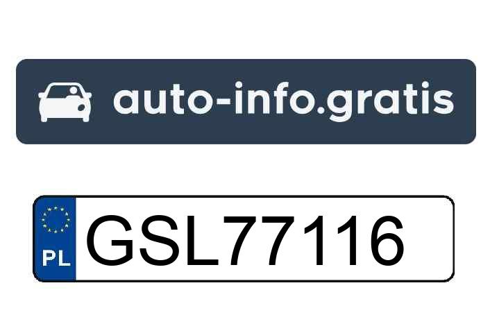 Skradziono pojazd o numerach rejestracyjnych GSL77116