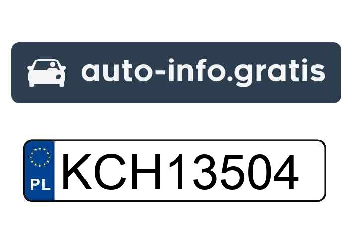 Skradziono pojazd o numerach rejestracyjnych KCH13504