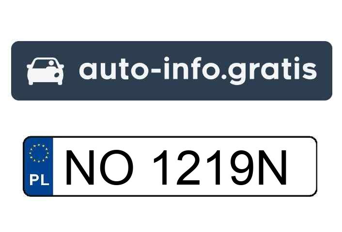 Skradziono pojazd o numerach rejestracyjnych NO1219N