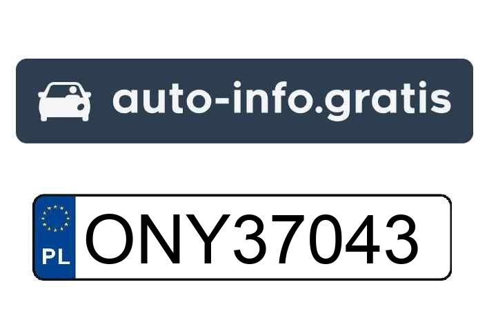 Skradziono pojazd o numerach rejestracyjnych ONY37043