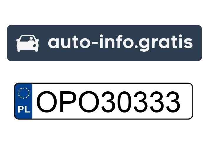 Skradziono pojazd o numerach rejestracyjnych OPO30333