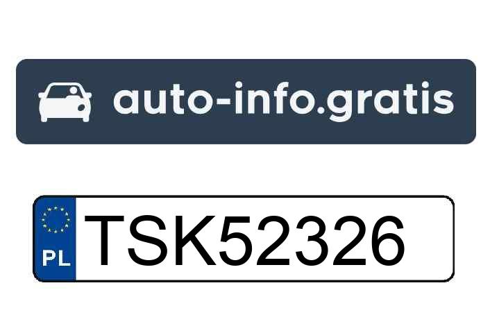 Skradziono pojazd o numerach rejestracyjnych TSK52326