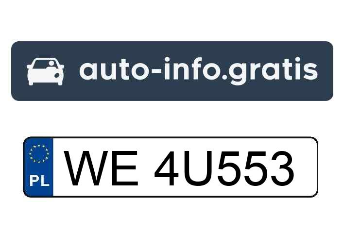 Skradziono pojazd o numerach rejestracyjnych WE4U553