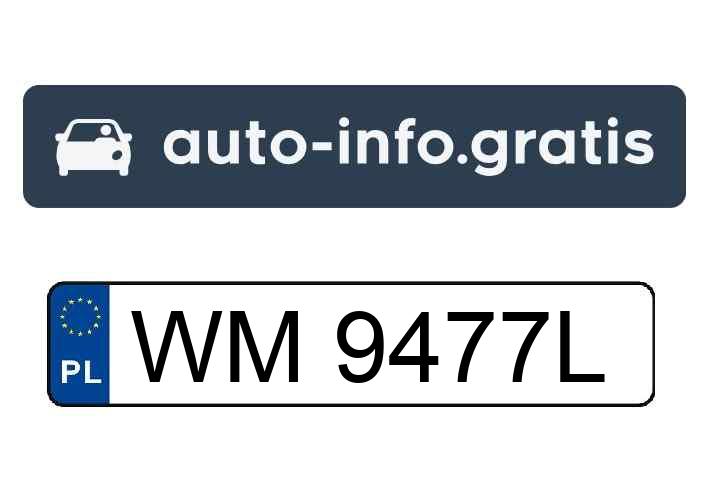 Skradziono pojazd o numerach rejestracyjnych WM9477L