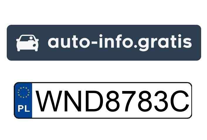 Skradziono pojazd o numerach rejestracyjnych WND8783C