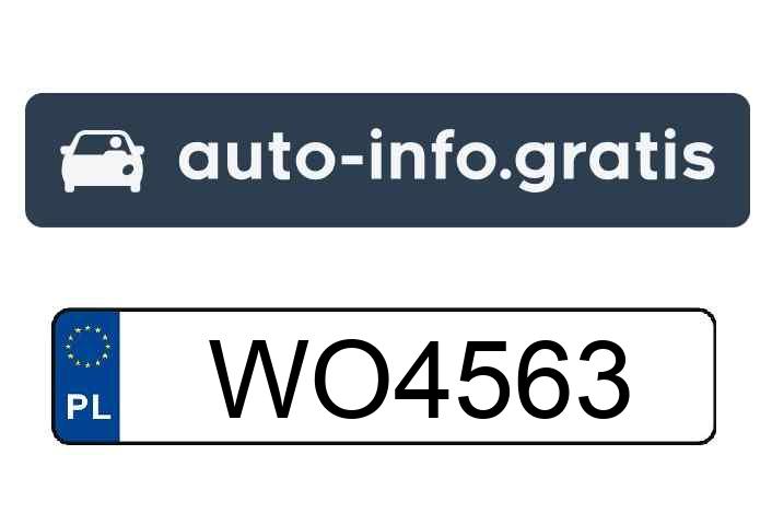 Skradziono pojazd o numerach rejestracyjnych WO4563